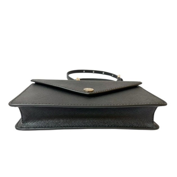 Michael Kors Small Saffiano Leather Envelope Crossbody/Clutch Bag Black NWT - Picture 9 of 14